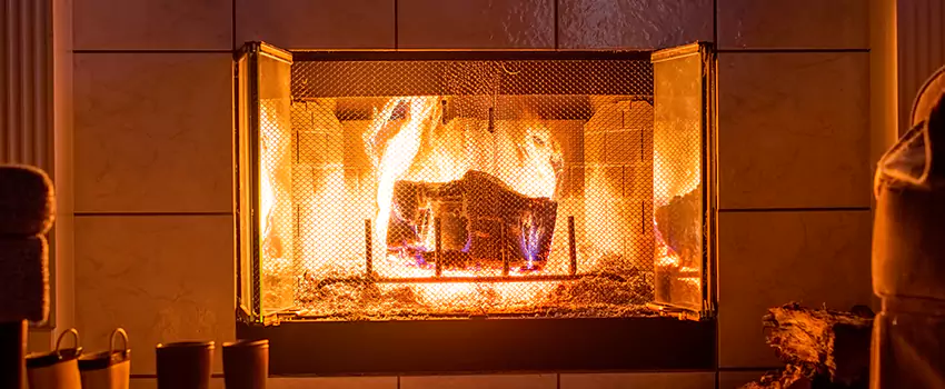 Mendota Hearth Landscape Fireplace Installation in Tustin, California