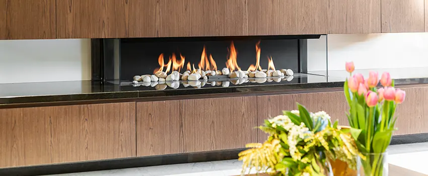 Double-height Fireplace Design Refurbishment in Tustin, California